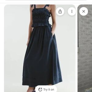 Darling society navy Bloom Skirt